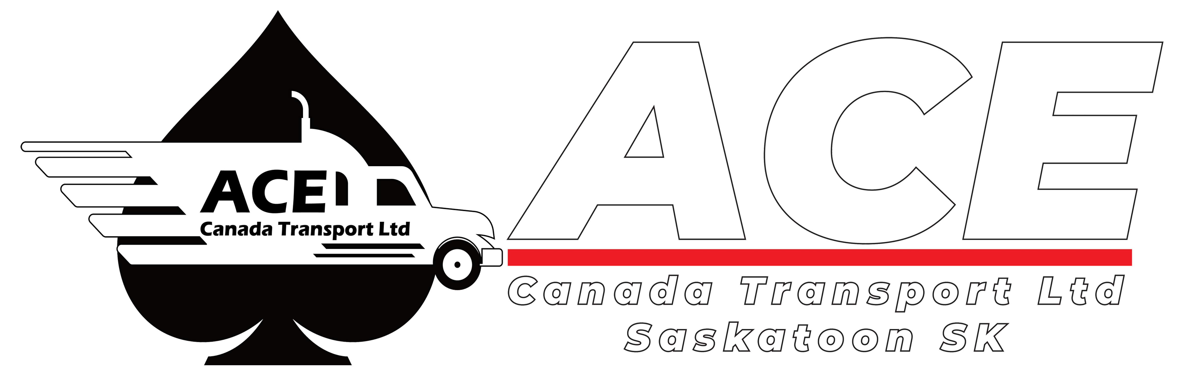 Ace Transport Canada Logo White